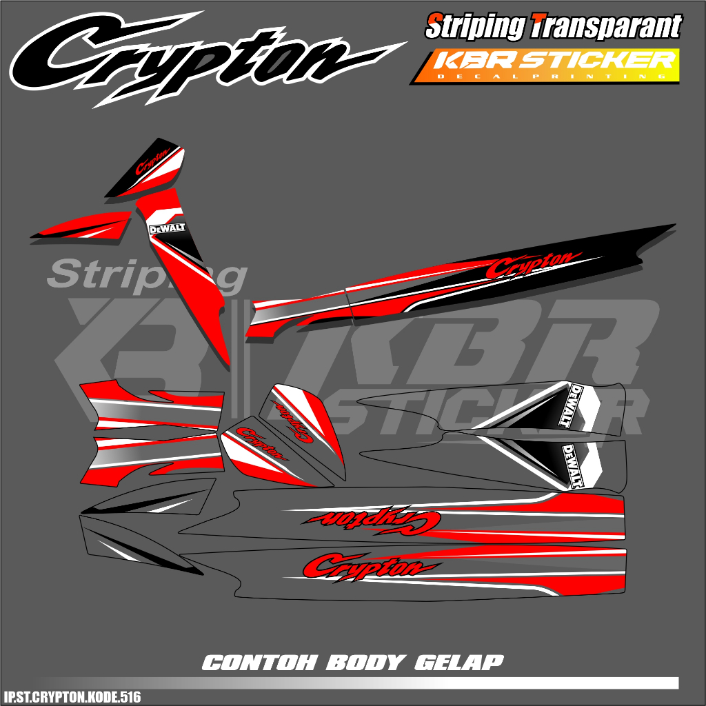 Jual CRYPTON (COD) STIKER STRIPING MOTOR YAMAHA CRYPTON - LIST SIMPLE ...