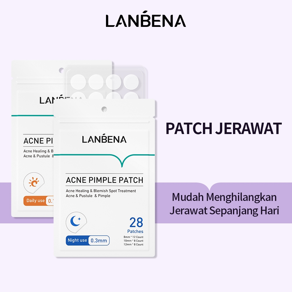 Jual [BPOM] Lanbena Acne Pimple Patch 2PCS Day And Night Set Obat ...