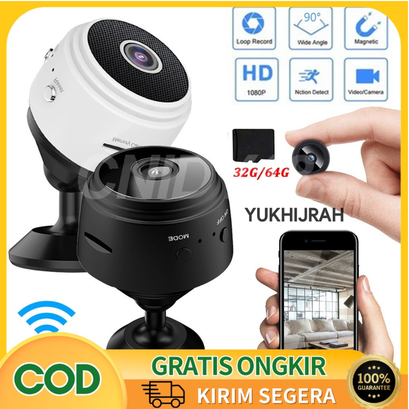 Jual Wireless A9 Mini Camera Wifi Hd 1080P Micro Kamera V380 Kecil ...