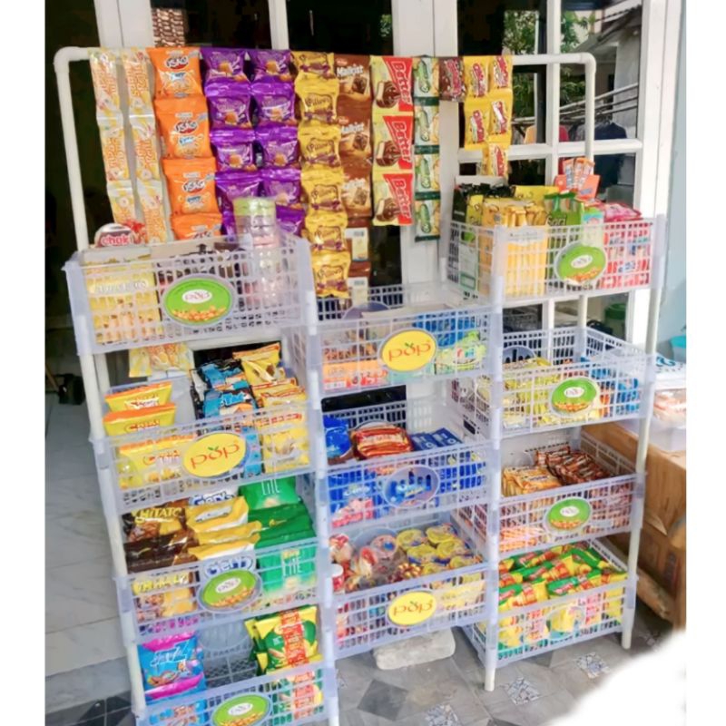 Jual RAK SUSUN WARUNG 434 Keranjang 434 Tinggi 1.5 Meter Rak Dagang ...