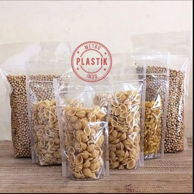 Jual Standing Pouch Double Seal 9x15 Isi 50 Lembar Plastik Kemasan Snack Plastik Klip 1865