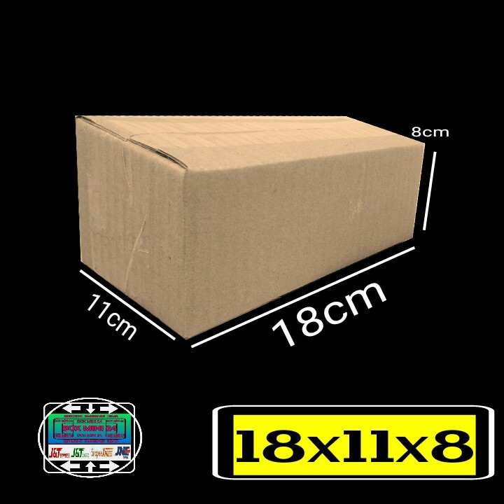Jual kardus packing UK 18x11x8 kardus polos kardus kecil kartonbox ...
