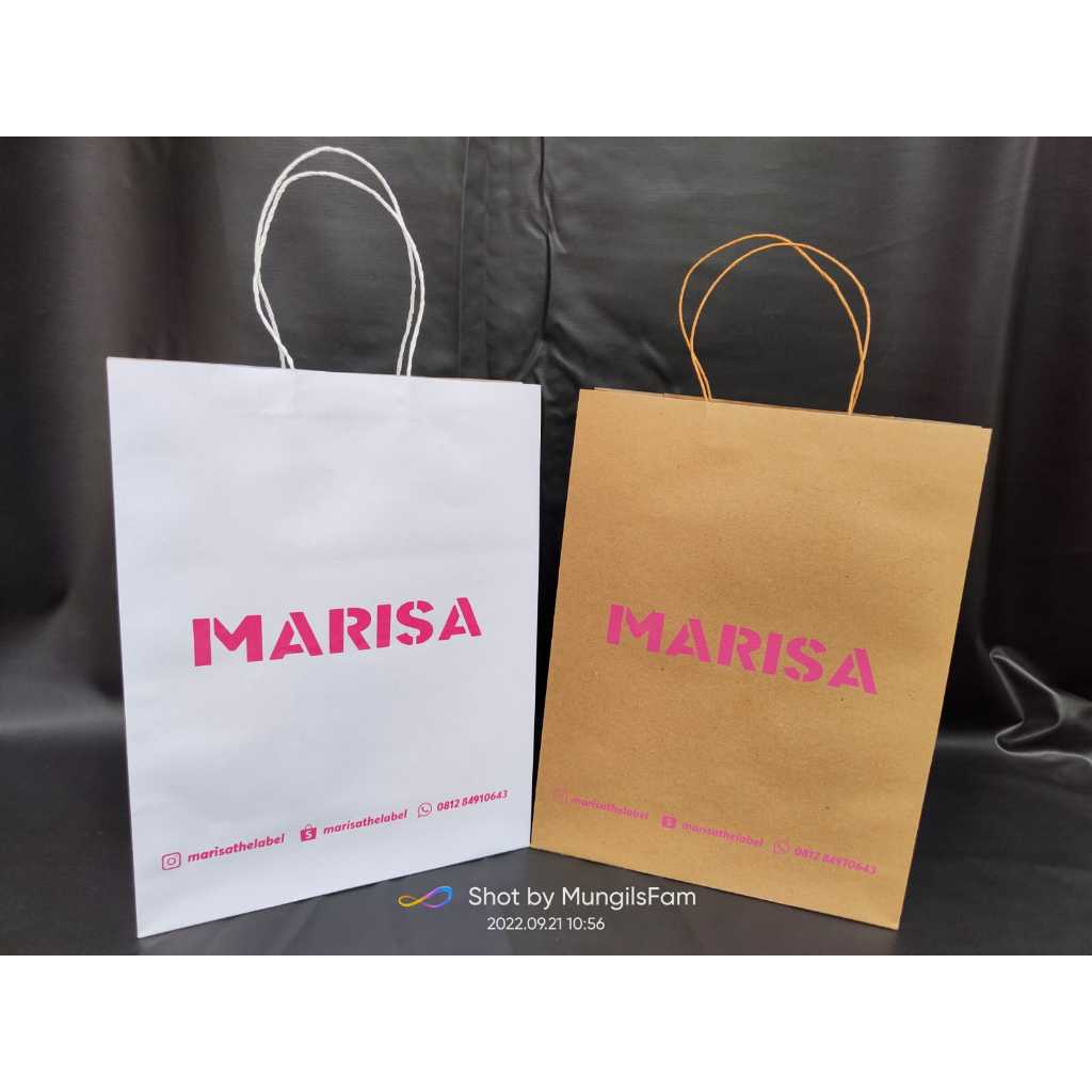 Jual Custom Paperbag Sablon ,Tas Roti Free Desain Bisa Custom | Shopee ...
