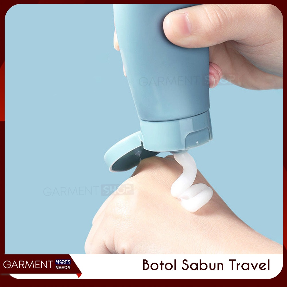 Jual Botol Sabun Travel Sticker Refill Shampoo Lotion Fliptop Tempat ...