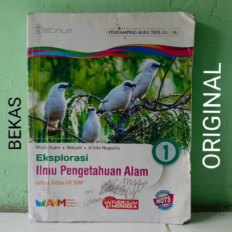 Jual Buku Eksplorasi IPA Ilmu Pengetahuan Alam Kelas 7 VII 1 SMP HOTS ...