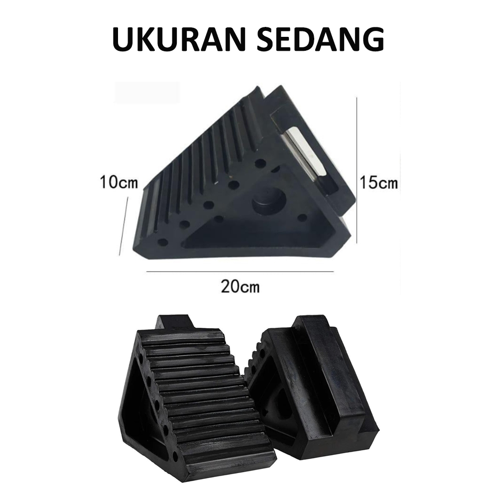 Jual Karet Pengganjal Ganjalan Parkir Penahan Roda Ban Mobil Truk Truck Kontainer Rubber Wheel