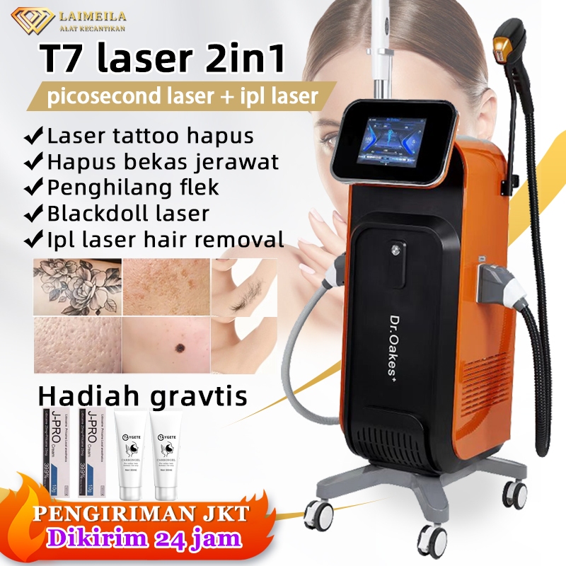 Jual T7 Laser picosecond 2in1 ipl laser hair removal blackdoll laser