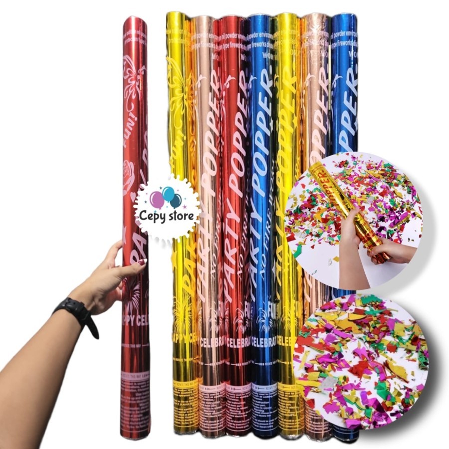 Jual Confetti 80 Cm / 100 CM UKURAN BESAR | Shopee Indonesia