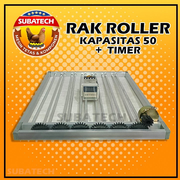 Jual Rak Roller Mesin Tetas Kapasitas 50 dengan Modul Timer | Shopee ...