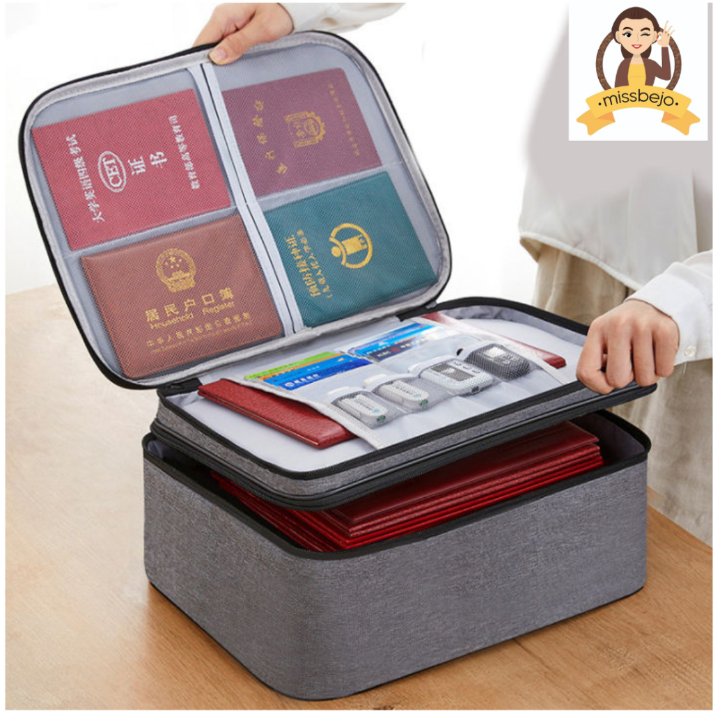 Jual Tas Dokumen Tempat Penyimpanan File Travel Bag document Storage ...