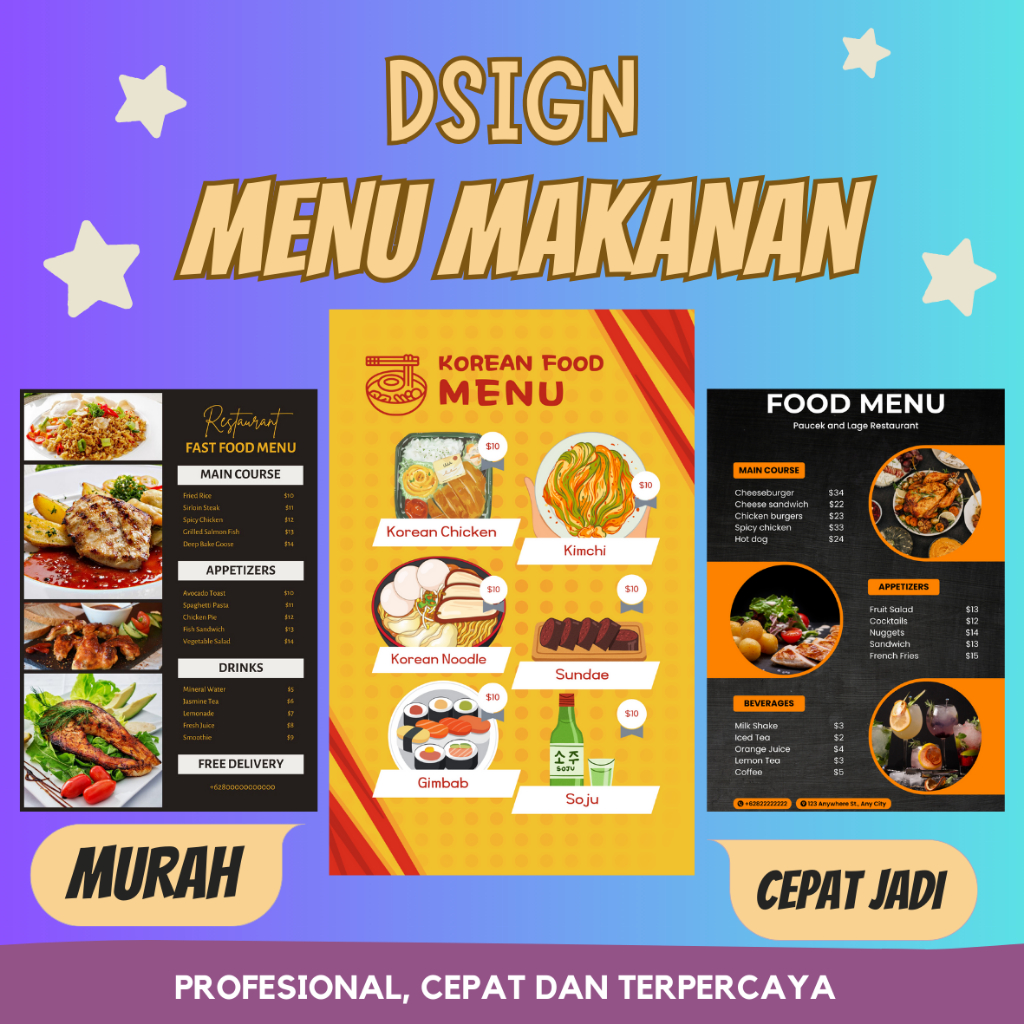 Jual Desain Menu Makanan | Daftar Menu | Jasa Desain | Murah Cepat ...