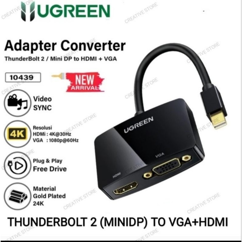 Jual Ugreen Mini Dp To Hdmi Monitor Lcd Led Tv Ugreen Konverter