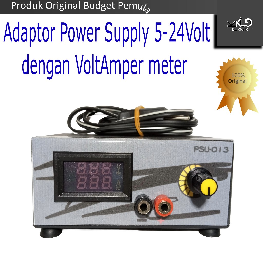 Jual Power Supply PSU Adaptor Adjustable 1.25-24Volt Charger Accu Aki ...