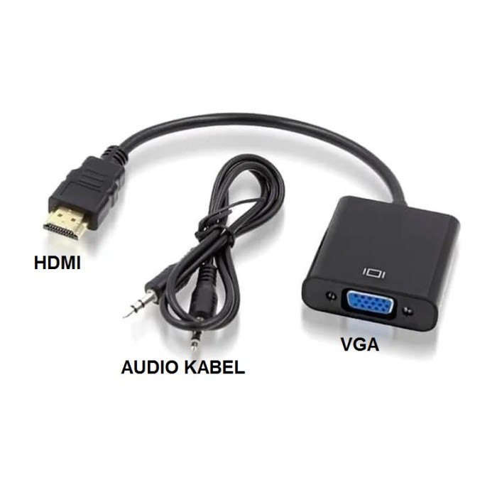 Jual CONVERTER hdmi TO VGA + AUDIO - KABEL hdmi TO VGA WITH AUDIO ...