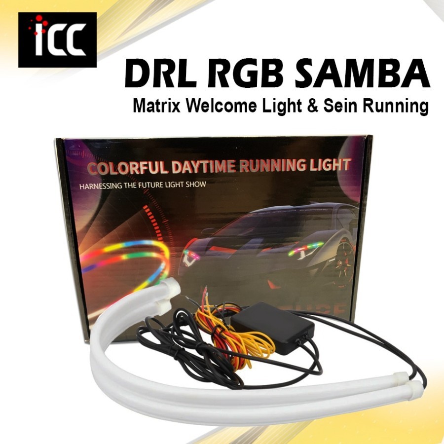 Jual DRL Flexible Matrix RGB Samba 30 cm Merk ICC | Shopee Indonesia