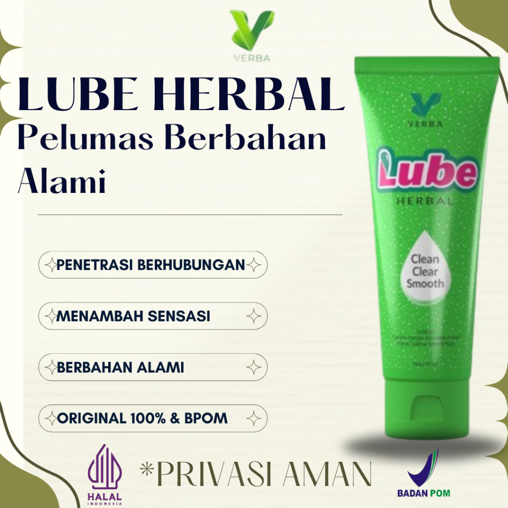 Jual Verbalube Pelumas Vagina Wanita Perang Sang 50 Ml Original Verba Lube Bpom Sutra Lubricant 