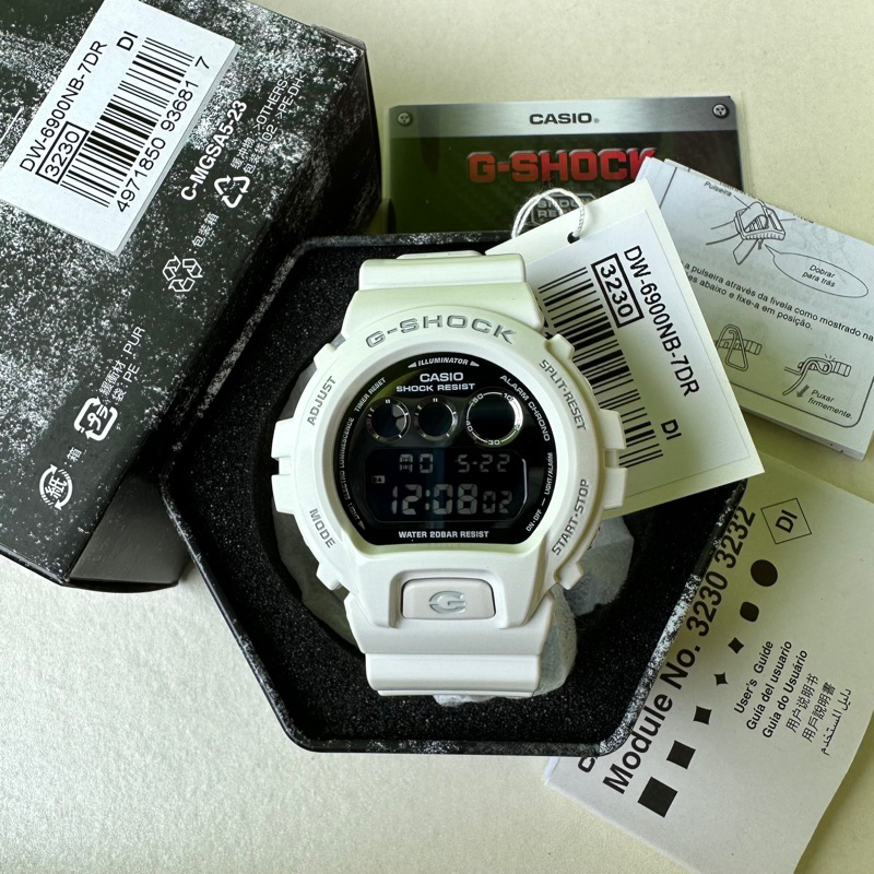 Dw6900 G Shock 3230 White Casio G Shock Dw 6900nb Gshock Dw6900nb
