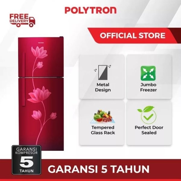 Jual KULKAS POLYTRON PRB 219 LEMARI ES 2 PINTU PRB219 200 LITER ...