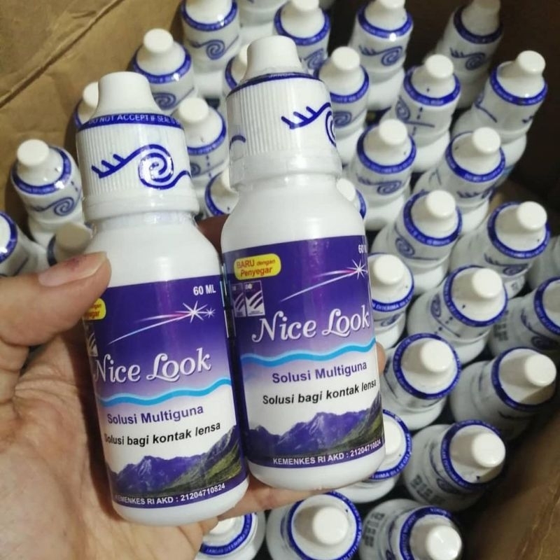 Jual ( COD ️ ) CAIRAN SOFTLENS NICE LOOK 60 ML | CAIRAN RENDAM SOFTLENS ...