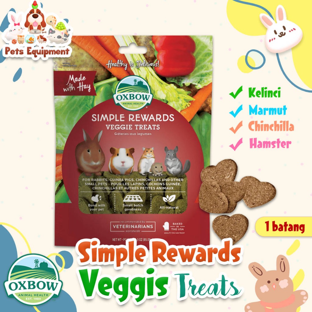 Jual OXBOW SIMPLE REWARDS VEGGIE TREATS/SNACK KELINCI GUINEA PIG ...