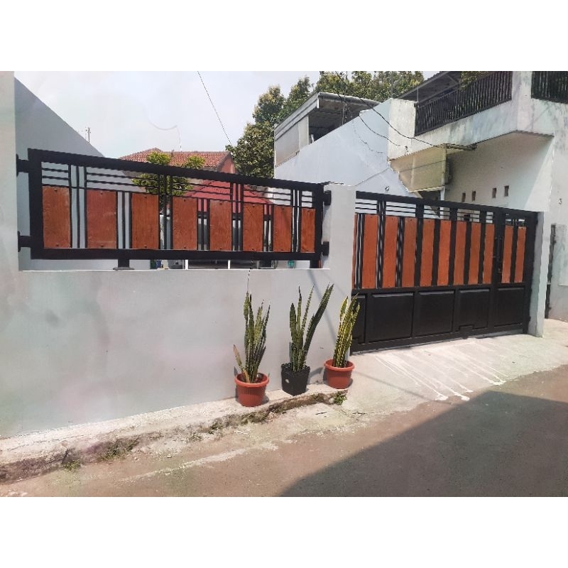 Jual pagar dorong motif GRC serat kayu Shopee Indonesia