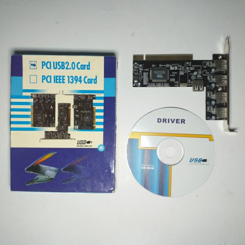 CARTE PCI 4PORTS USB EXTERNES et 1 INTERNE (VT6212L) - Tunisie