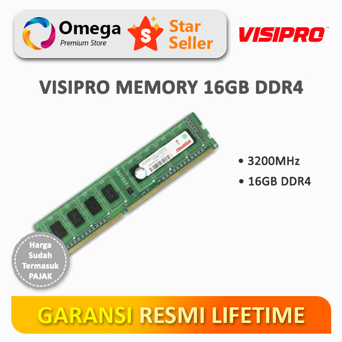 Jual Visipro RAM 16GB DDR4 3200MHz | Shopee Indonesia