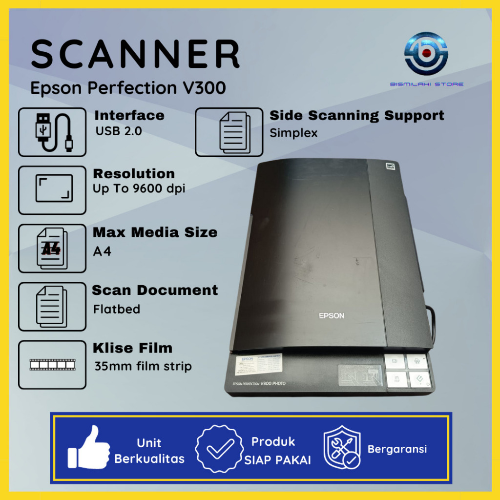 Jual Scanner Epson Perfection V300 Berfungsi Normal Shopee Indonesia