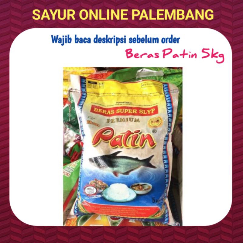Jual Beras Patin 5kg - Toko Sayur Sayuran Segar Palembang | Shopee