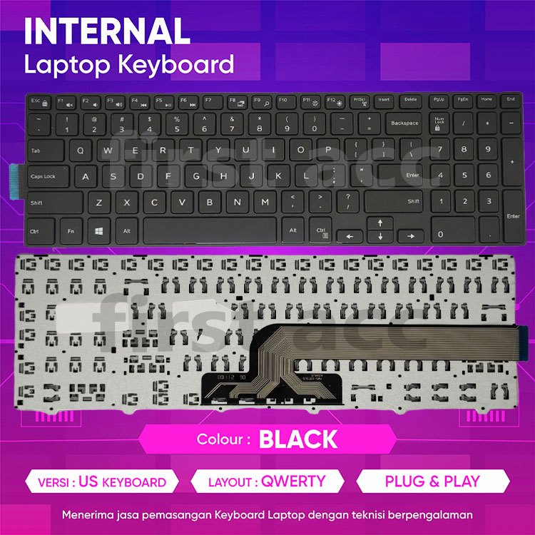 Jual Keyboard De Inspiron 15 3000 3541 3542 3458 3542 3558 3543 New ...