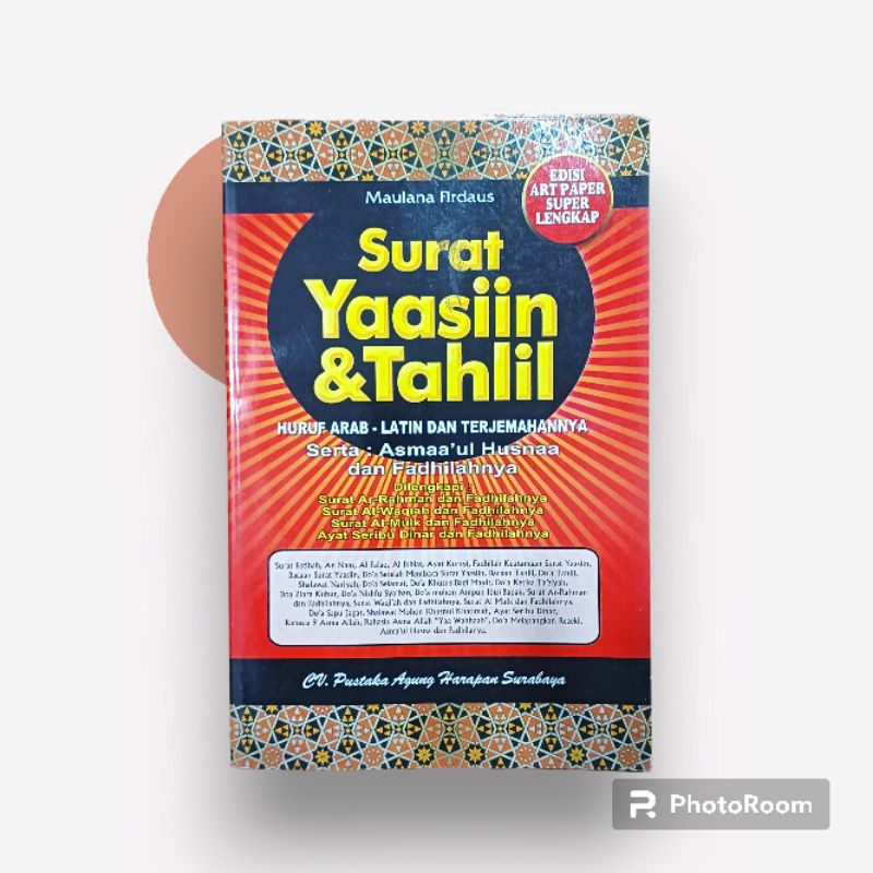 Jual Surat Yasin And Tahlil Arab Latin Terjemah Asmaul Husna