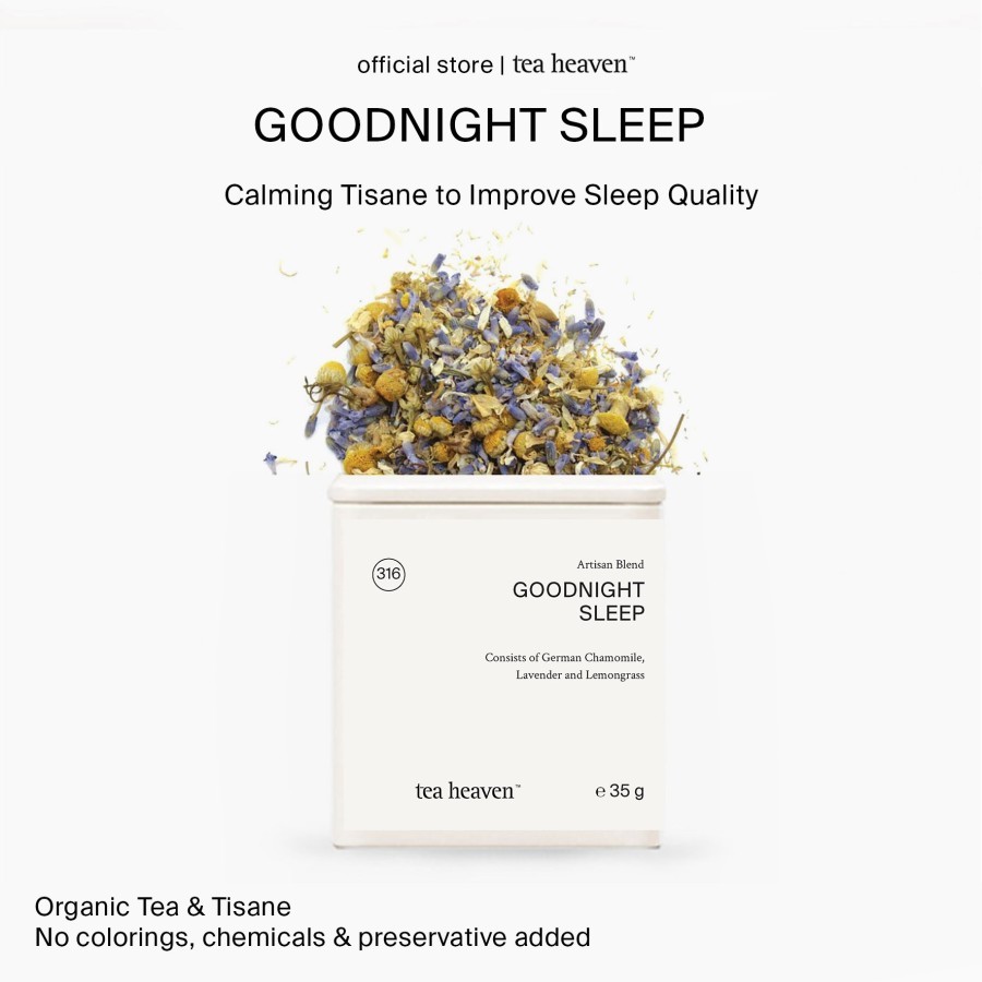 Jual Tea Heaven Goodnight Sleep Tea Chamomile Lavender Tisane 35gr ...
