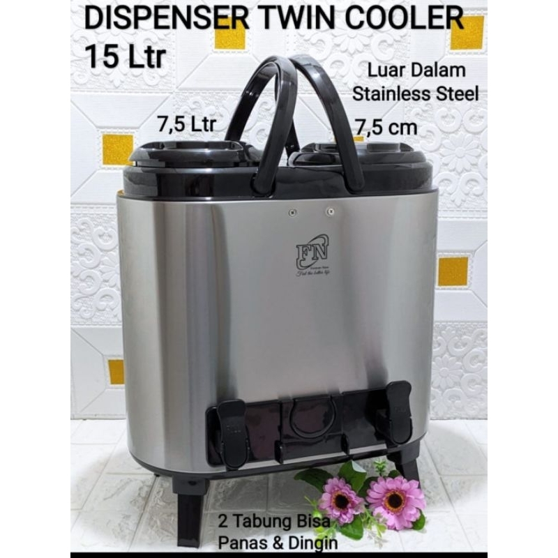 Jual Waterjug Dispenser Fn Twin Cooler 15 Liter Shopee Indonesia 6592