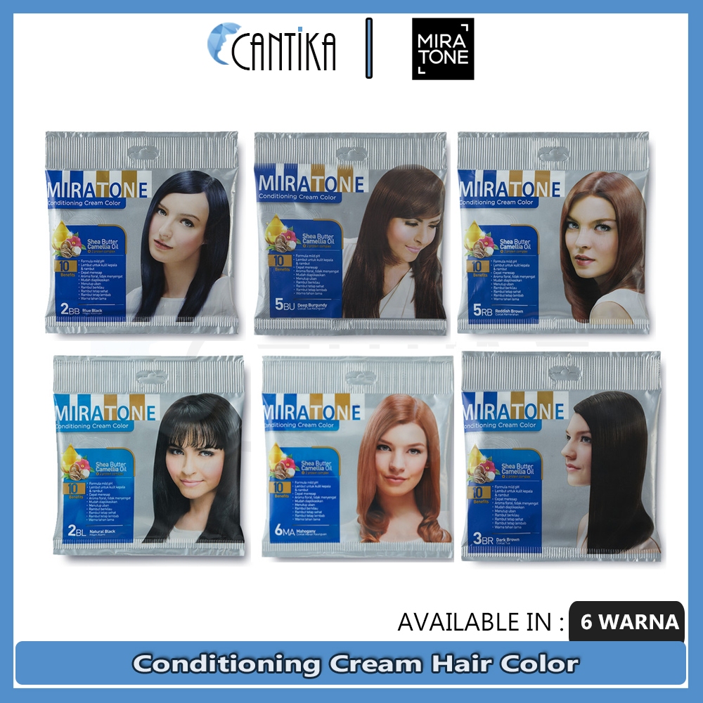 Jual PROMO MIRATONE Conditioning Cream Hair Color / Pewarna Rambut 16g ...