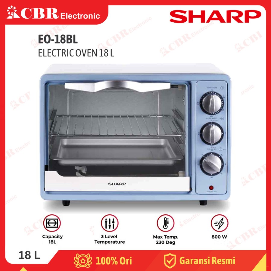 Jual Oven Listrik SHARP EO18BL (3 in 1) 18 L Shopee Indonesia