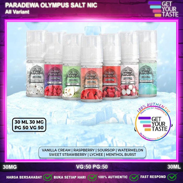 Jual Liquid Paradewa Olympus All Variant Salt Nic 30ML Ice Edition by ...