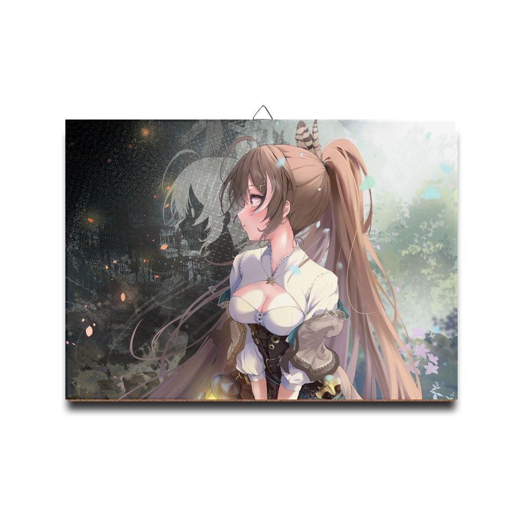 Jual Poster Dinding Kayu Anime Vtuber NANASHI MUMEI SIDE CUTE HOLO EN Material MDF Shopee