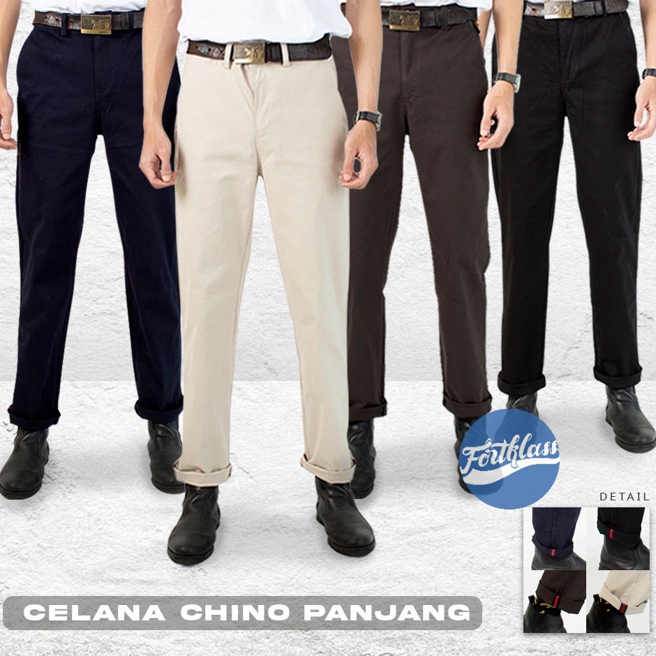Jual FortKlass Chino Pants Pasta Celana Panjang Chino Pria Formal ...