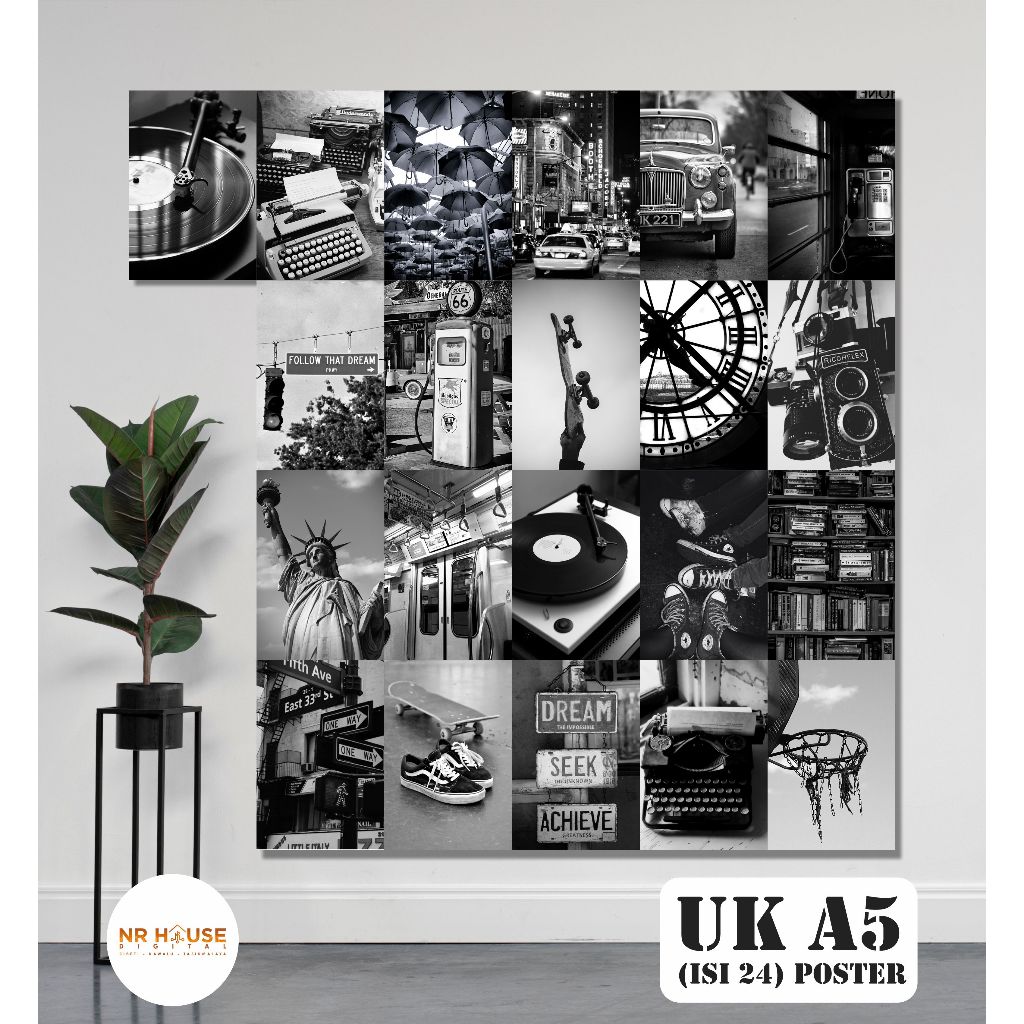 Jual Poster Dinding Aestehtic Hitam Putih | Shopee Indonesia
