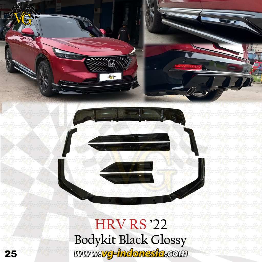 Jual Bodykit HRV RS 2022 Black Glossy (Front Bumper, Rear Bumper, dan