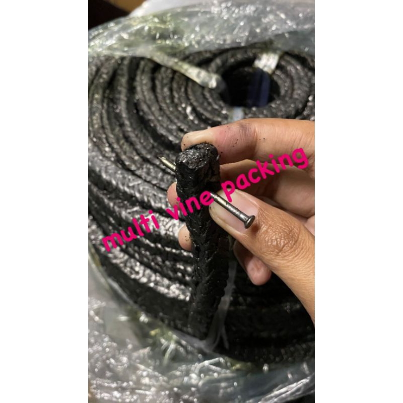 Jual Gland paking stum paking 14mm asbestos graphite 5/8 inch rames ...