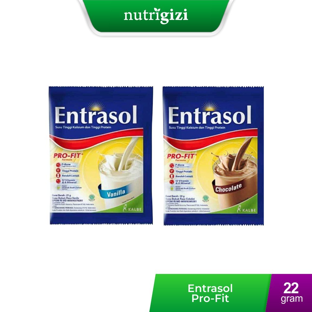 Jual Entrasol Susu Tinggi Kalsium dan Tinggi Protein 1 Renceng 10 ...