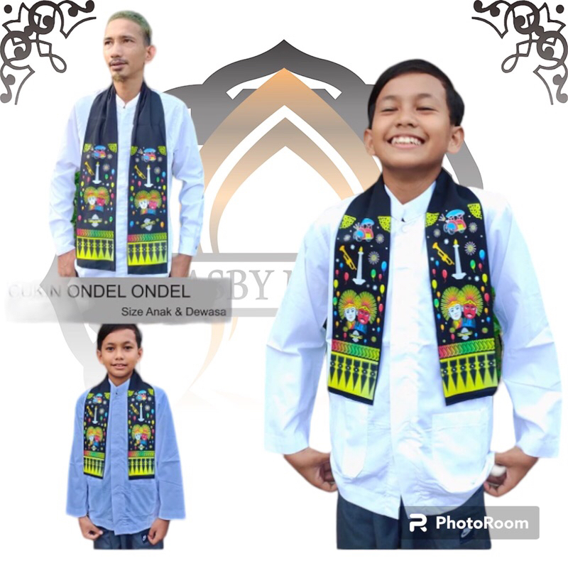 Jual cukin ondel ondel syal ondel ondel aksesoris pakang pintu