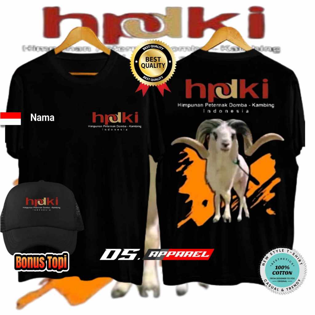 Jual KAOS HPDKI HIMPUNAN PETERNAK DOMBA KAMBING INDONESIA (WARNA BISA ...