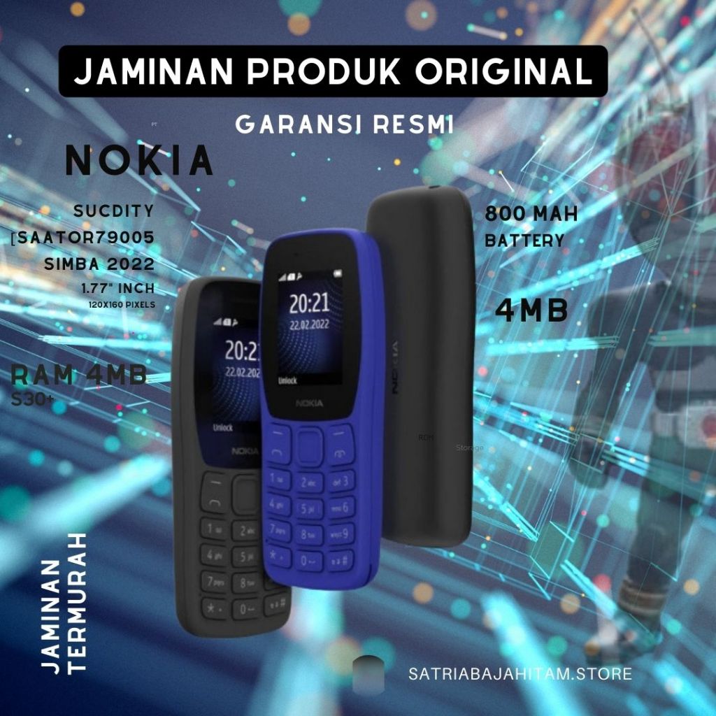 Jual NOKIA 105 2022 SIMBA GARANSI RESMI | Shopee Indonesia