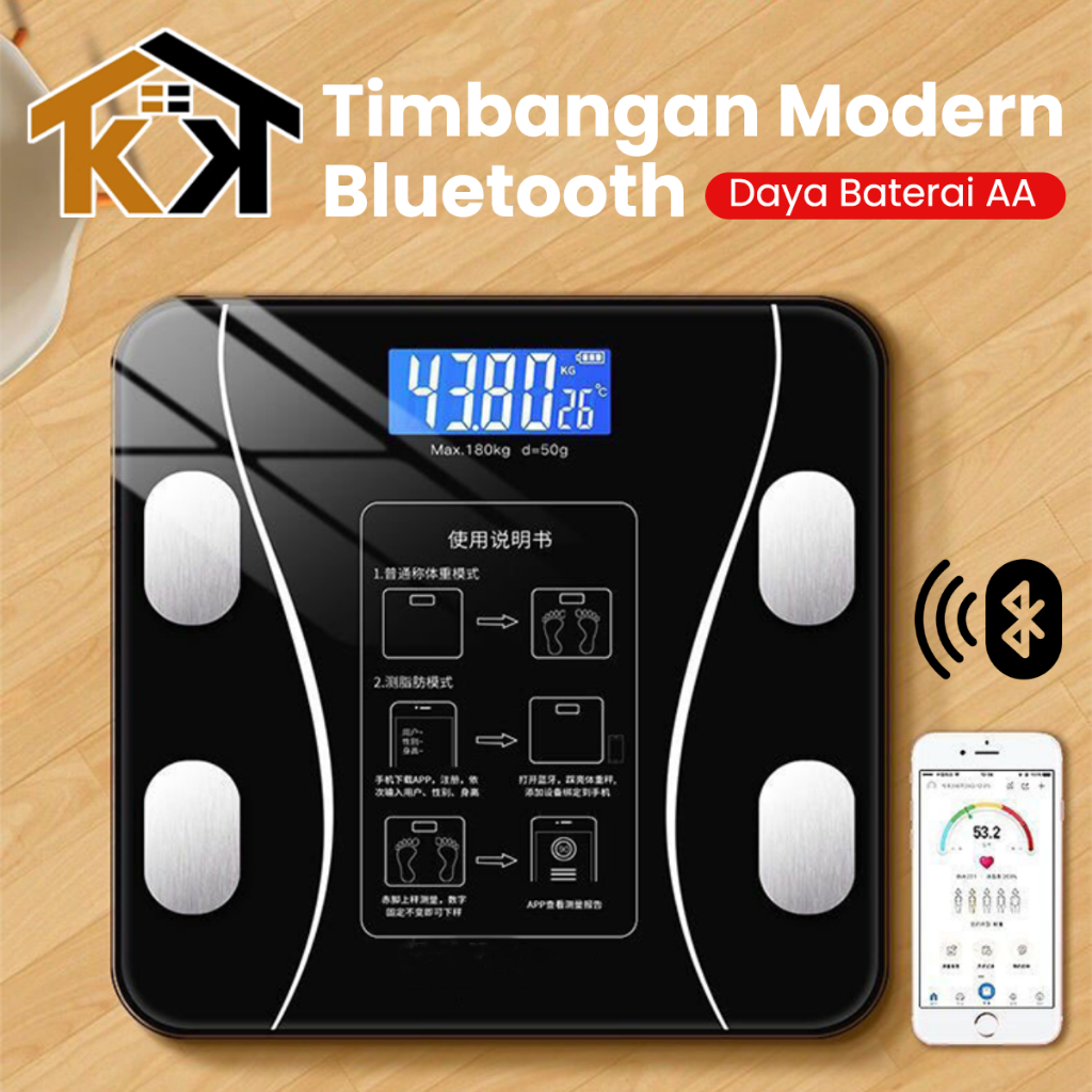 Jual (KK) Timbangan Badan Digital Body Fat / LCD Display/ Monitor with