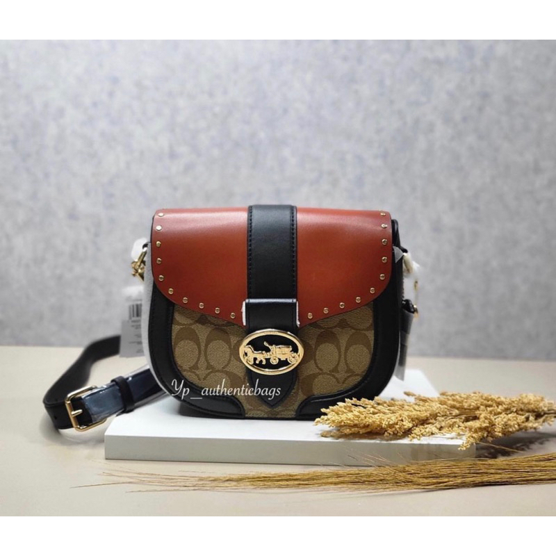 Jual COACH GEORGIE RIVETS CROSSBODY | Shopee Indonesia