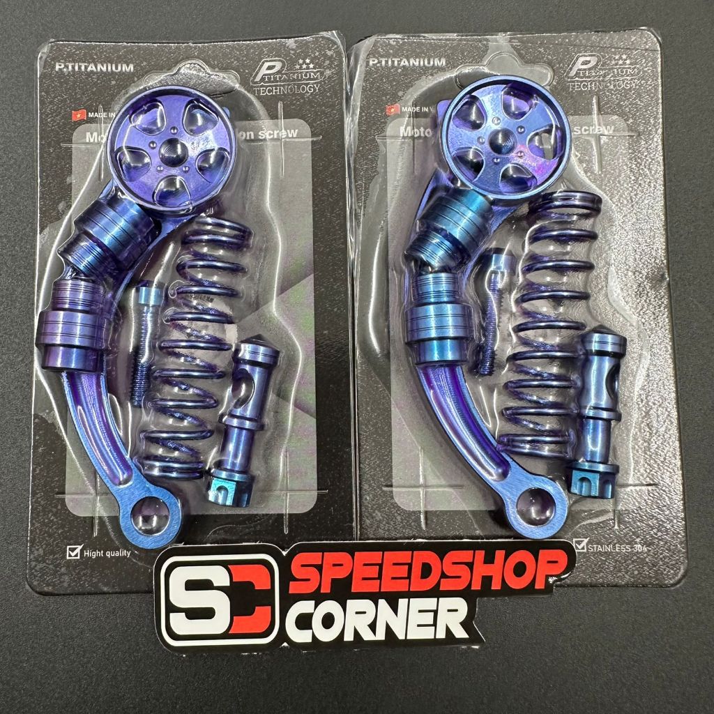 Jual Paha Rem Full Set Titanium Grade 5 Model lengkung universal motor