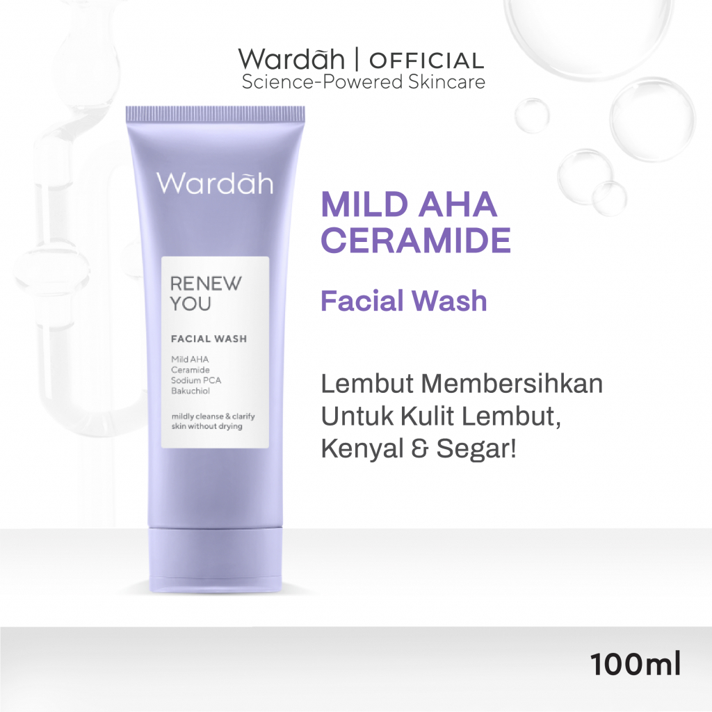 Jual Wardah Renew You Facial Wash Ml Pembersih Wajah Dengan Natural Aha Dan Non Soap