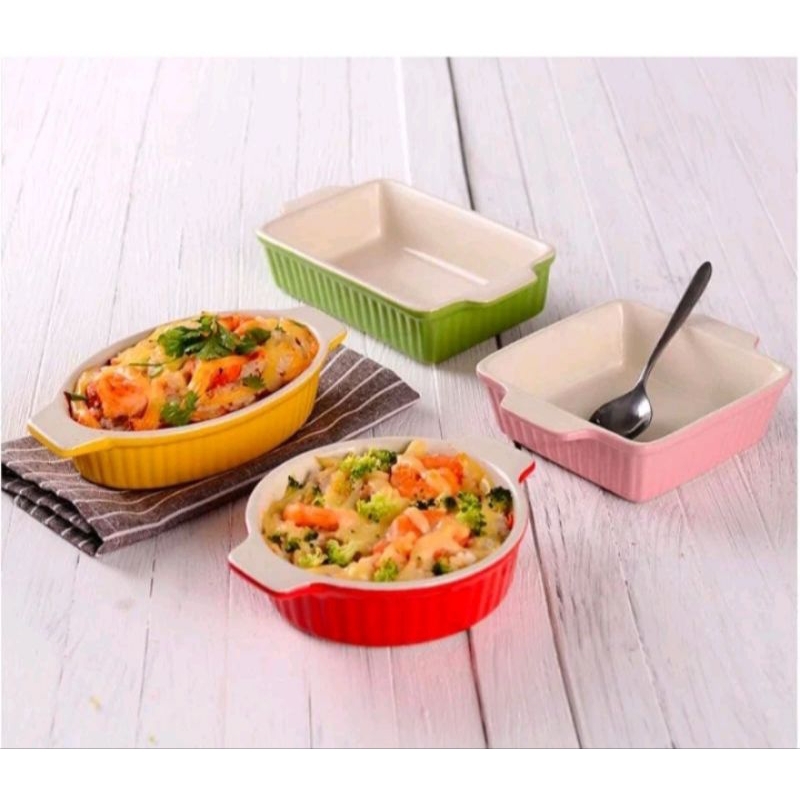 Jual Ramekin Bowl Mangkok Keramik Tahan Panas Bisa Oven Kukus/Microwave